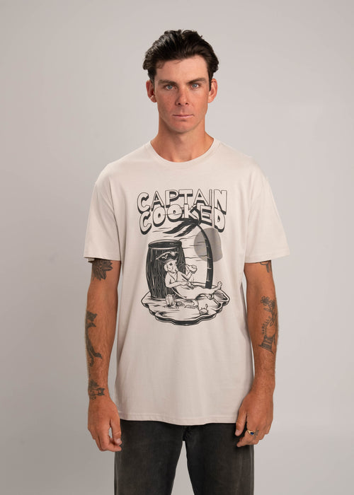 Dr.Moose Byron Bay Captain Cooked Bone T-Shirt
