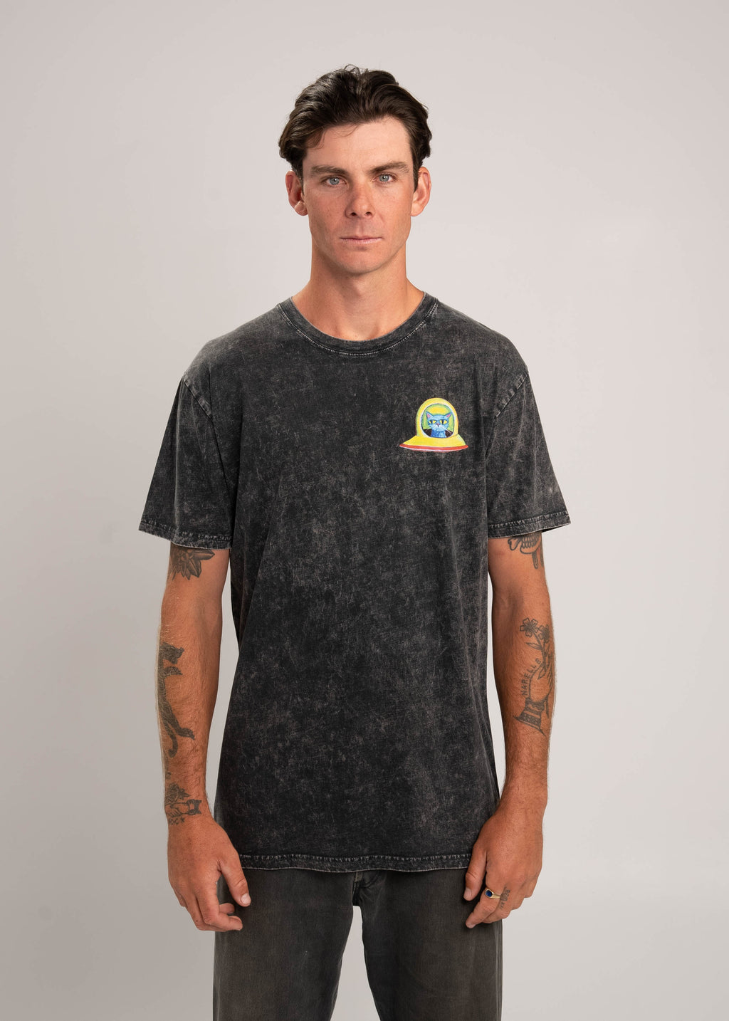 Dr.Moose Byron Bay  Space Cat T-Shirt