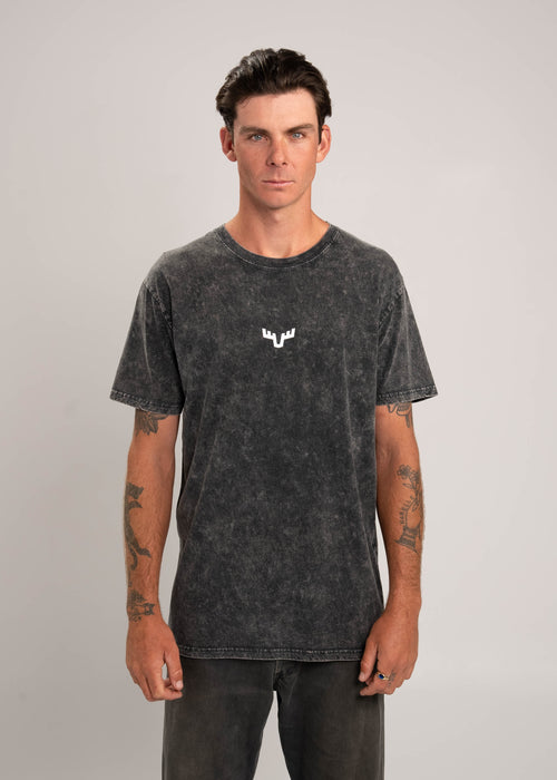 Dr.Moose Byron Bay Mini Antler Central StonewashT-Shirt