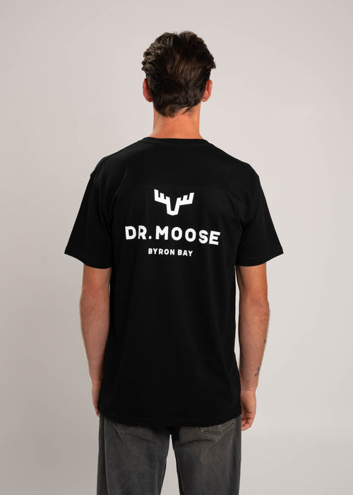 Dr.Moose Byron Bay Black Antlers Dr.Moose Legacy T-Shirt