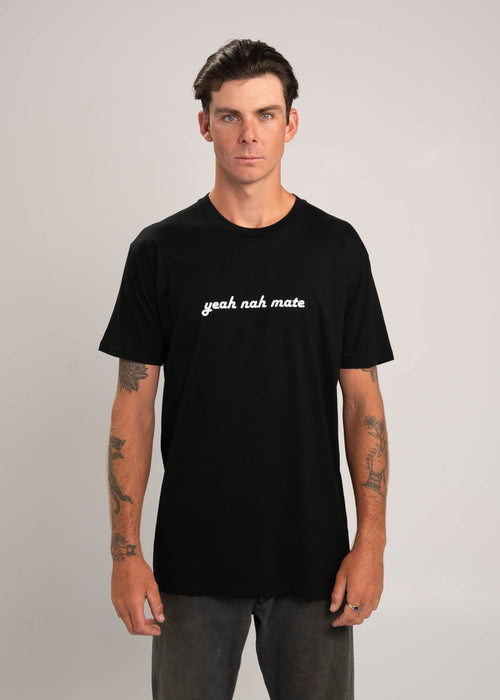 Dr.Moose Byron Bay Yeah Nah Mate Black T-Shirt