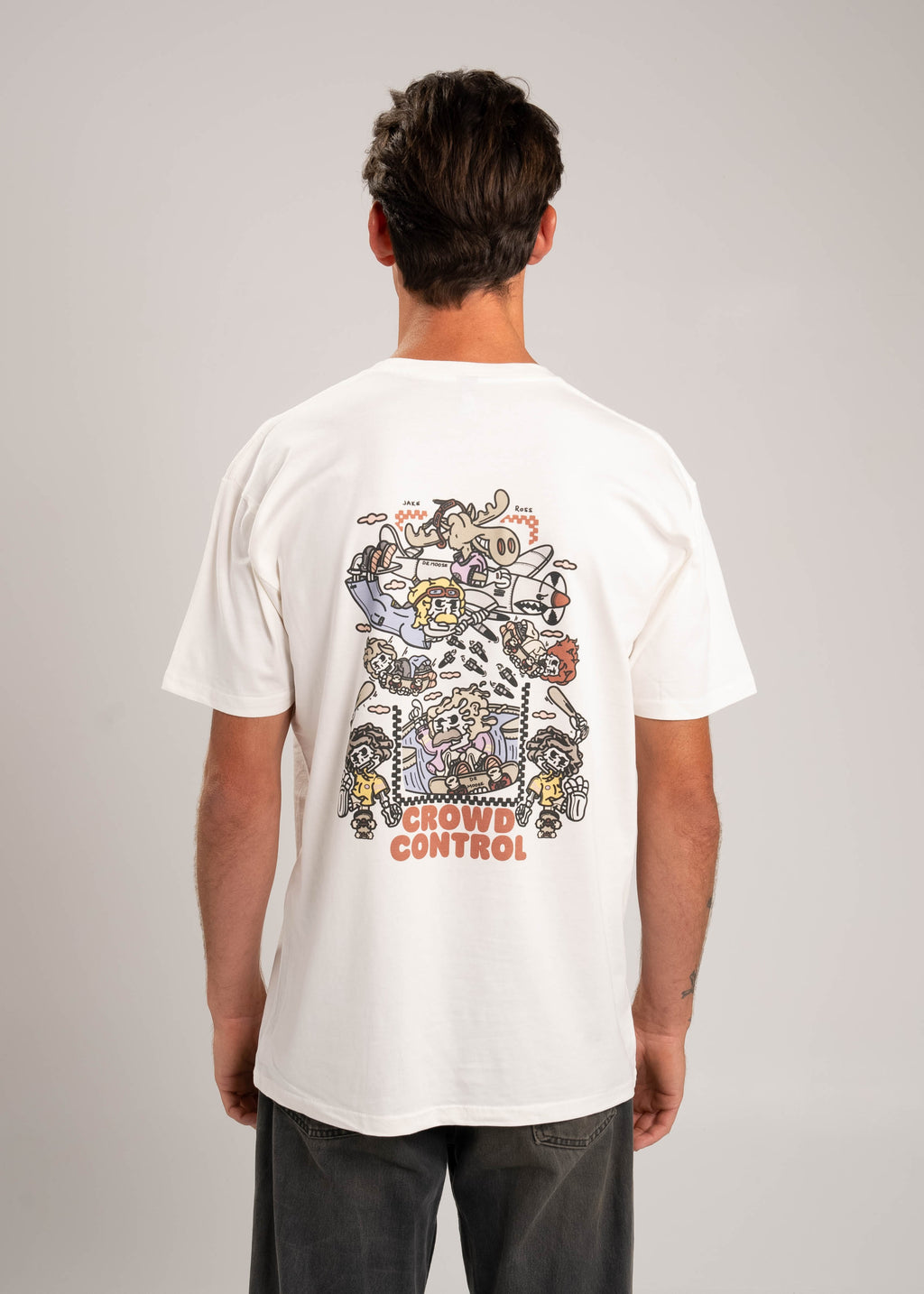 Dr.Moose Byron Bay Jake Ross Crowd Control T-Shirt