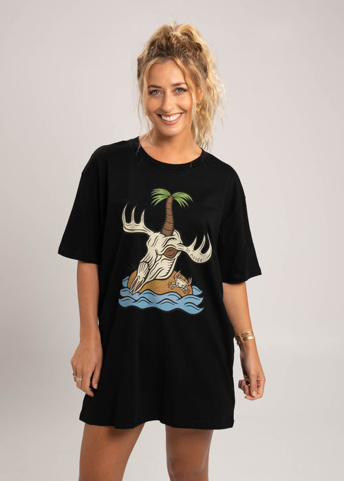 Dr.Moose Byron Bay Skull Island T-Shirt