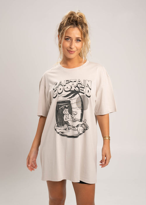 Dr.Moose Byron Bay Captain Cooked Bone T-Shirt