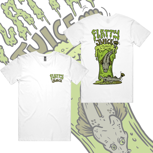 Powerfish Flatty Juice White Tee