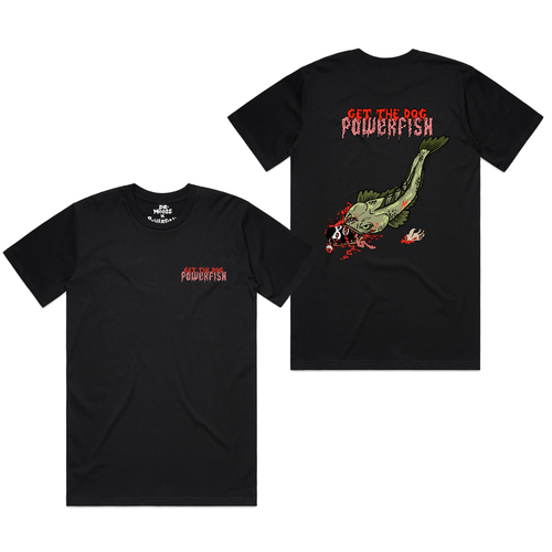 Powerfish Dr.Moose Get The Dog T-Shirt Merch Byron Bay