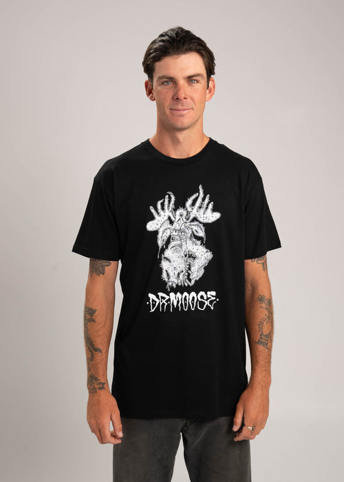 Dr.Moose Byron Bay Pogger Black T-Shirt