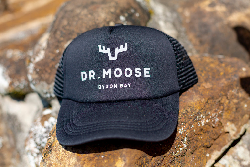 Dr. Moose Antler Black Trucker Hat