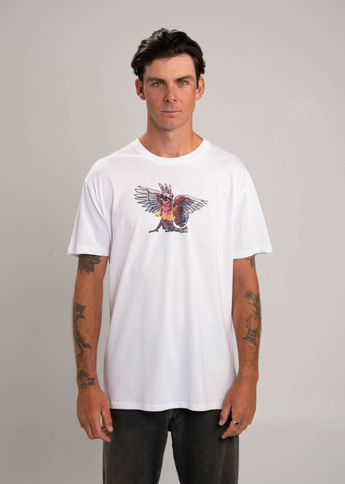 Dr.Moose Byron Bay Flamin Galah T-Shirt