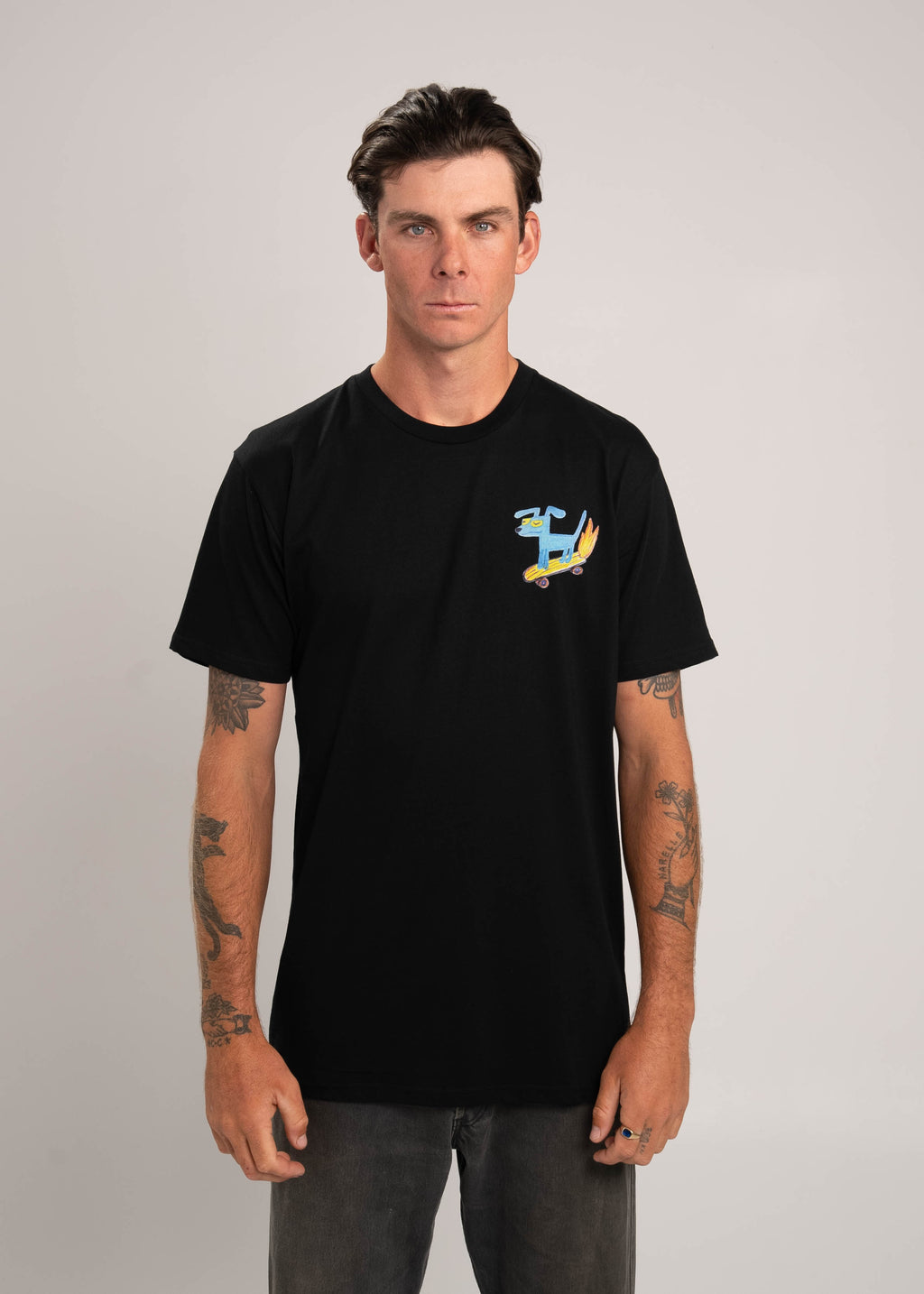 Dr.Moose Byron Bay Skate Dog T-Shirt