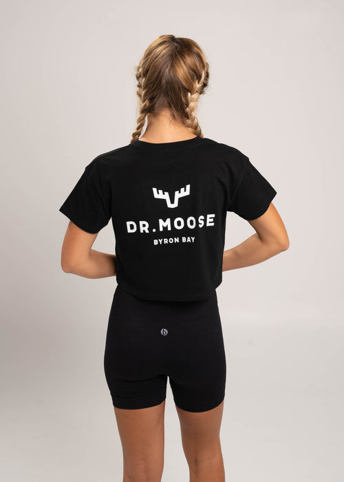 Dr.Moose Byron Bay Antlers Black Crop