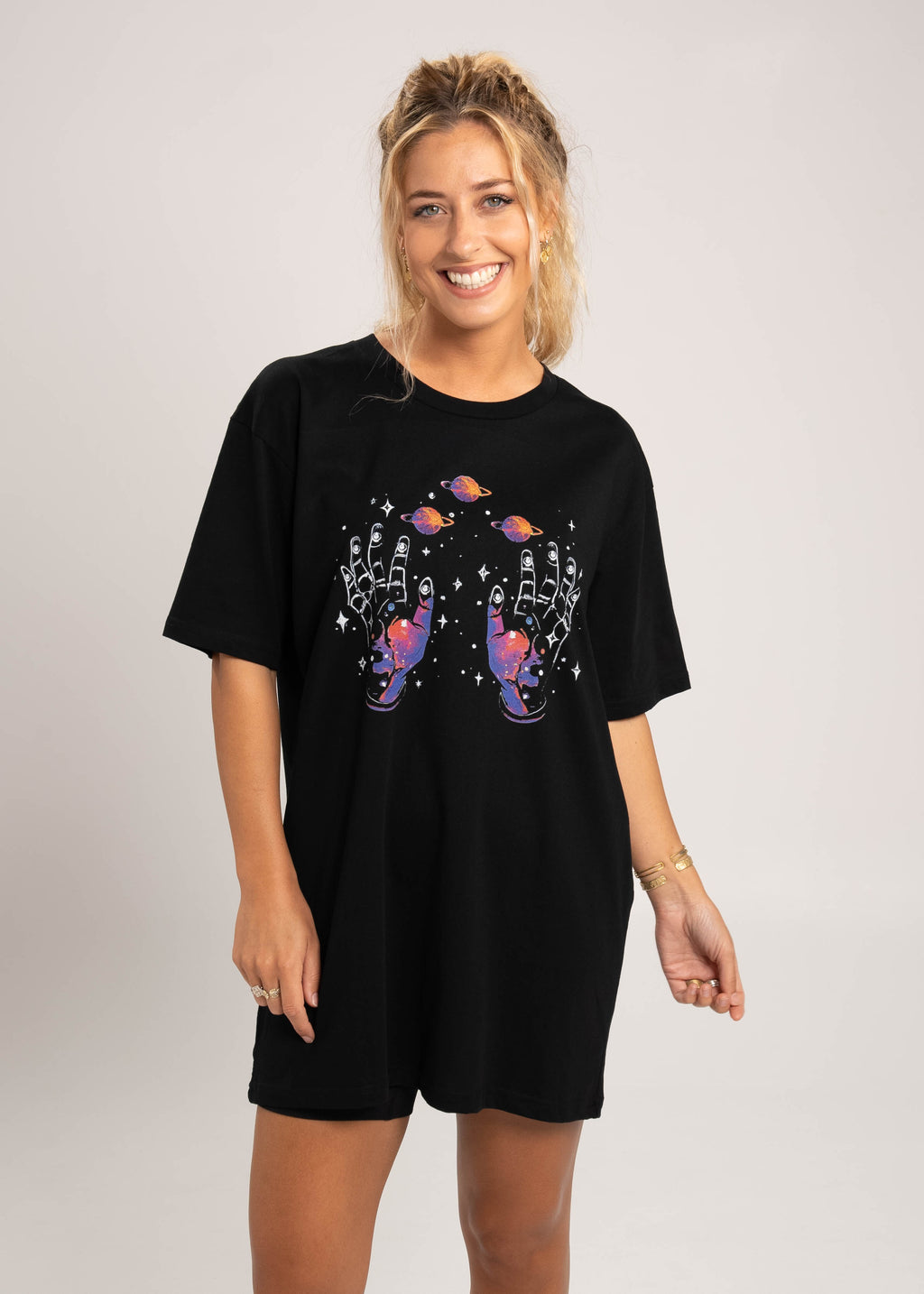 Dr.Moose Byron Bay Hands Around The Universe T-Shirt