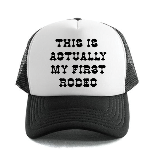 Dr.Moose First Rodeo Funny Trucker hat 