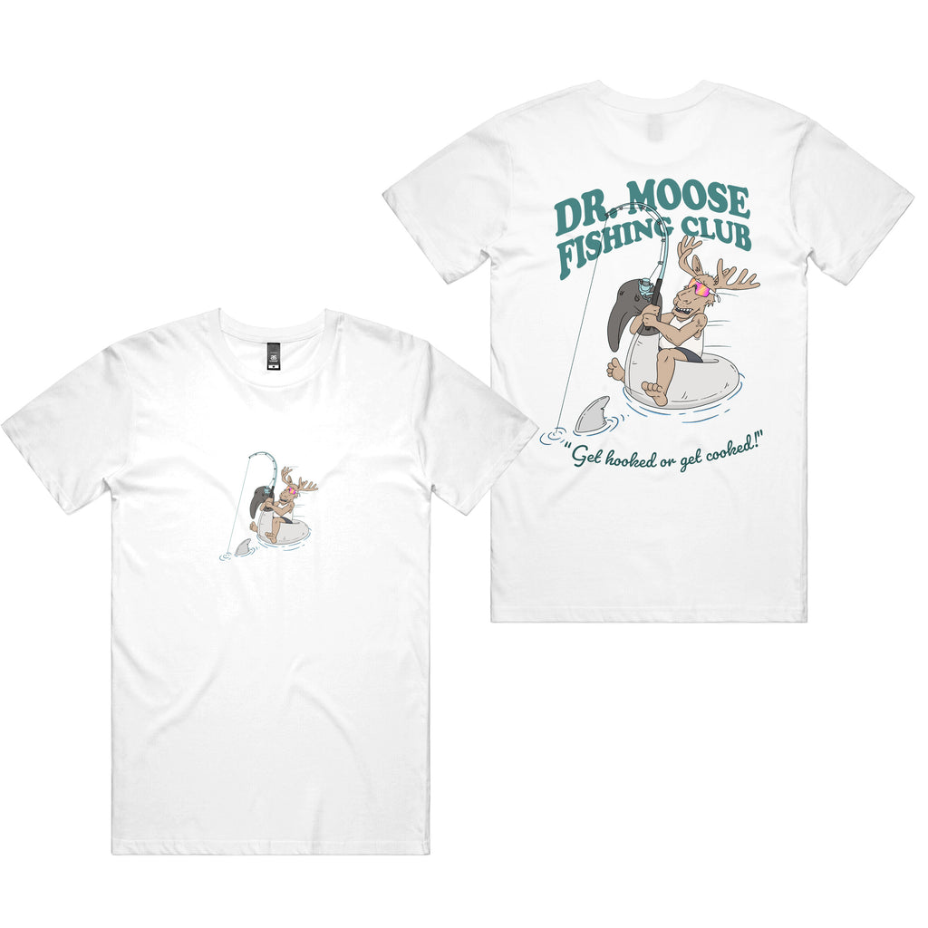 Dr.Moose Byron Bay Funny Fishing Club  T-Shirt