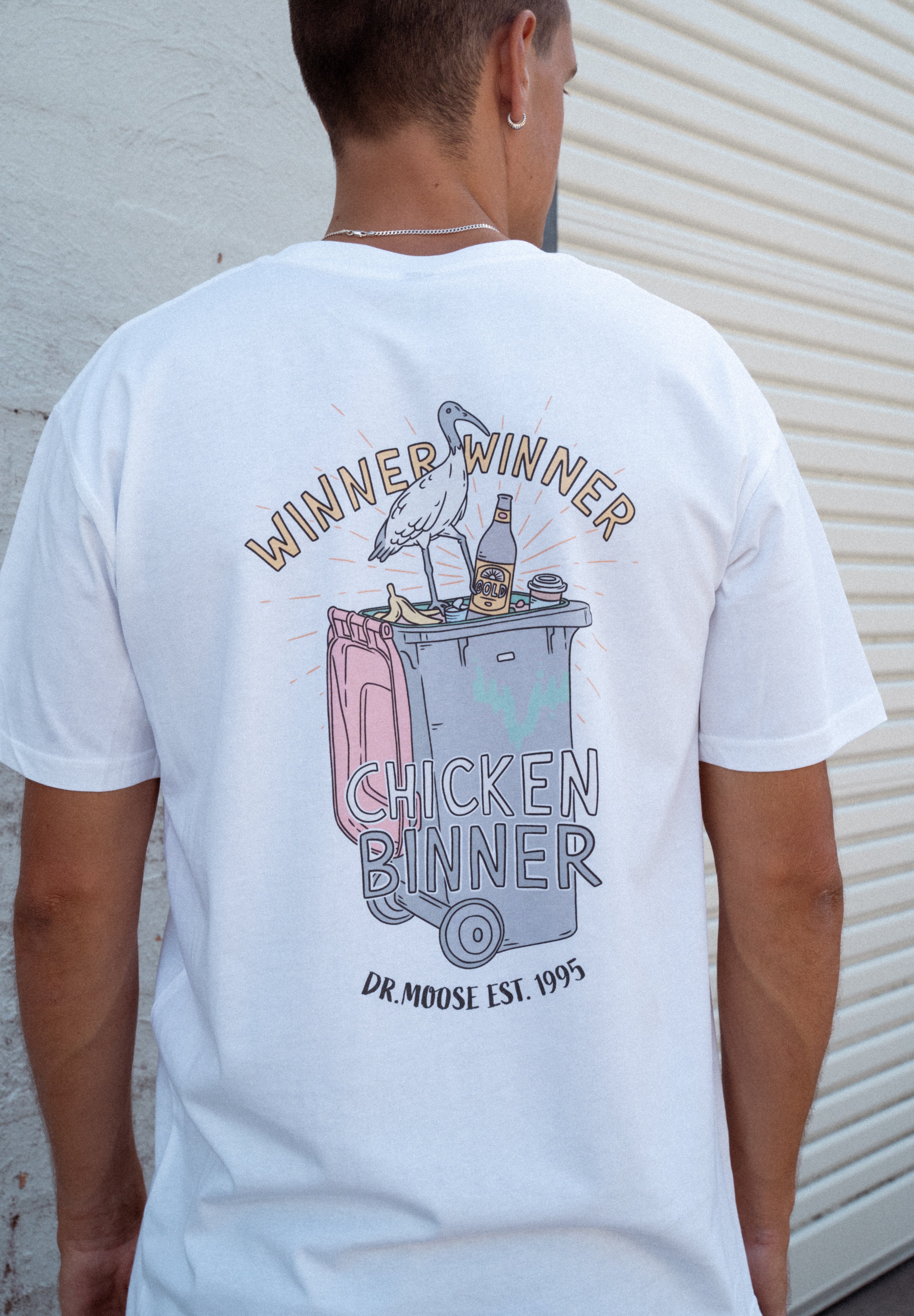 Dr.Moose T-Shirt Chicken Binner T-Shirt