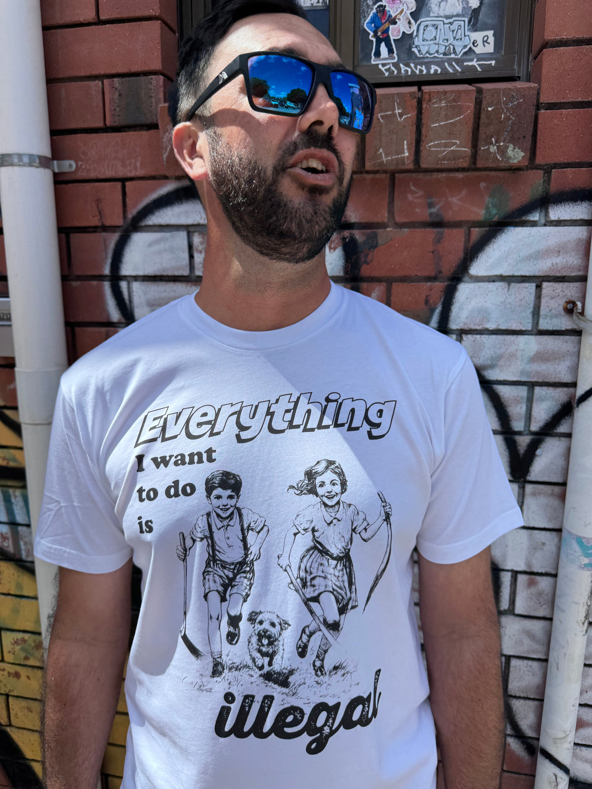 Dr.Moose T-Shirt Everything Illegal T-Shirt
