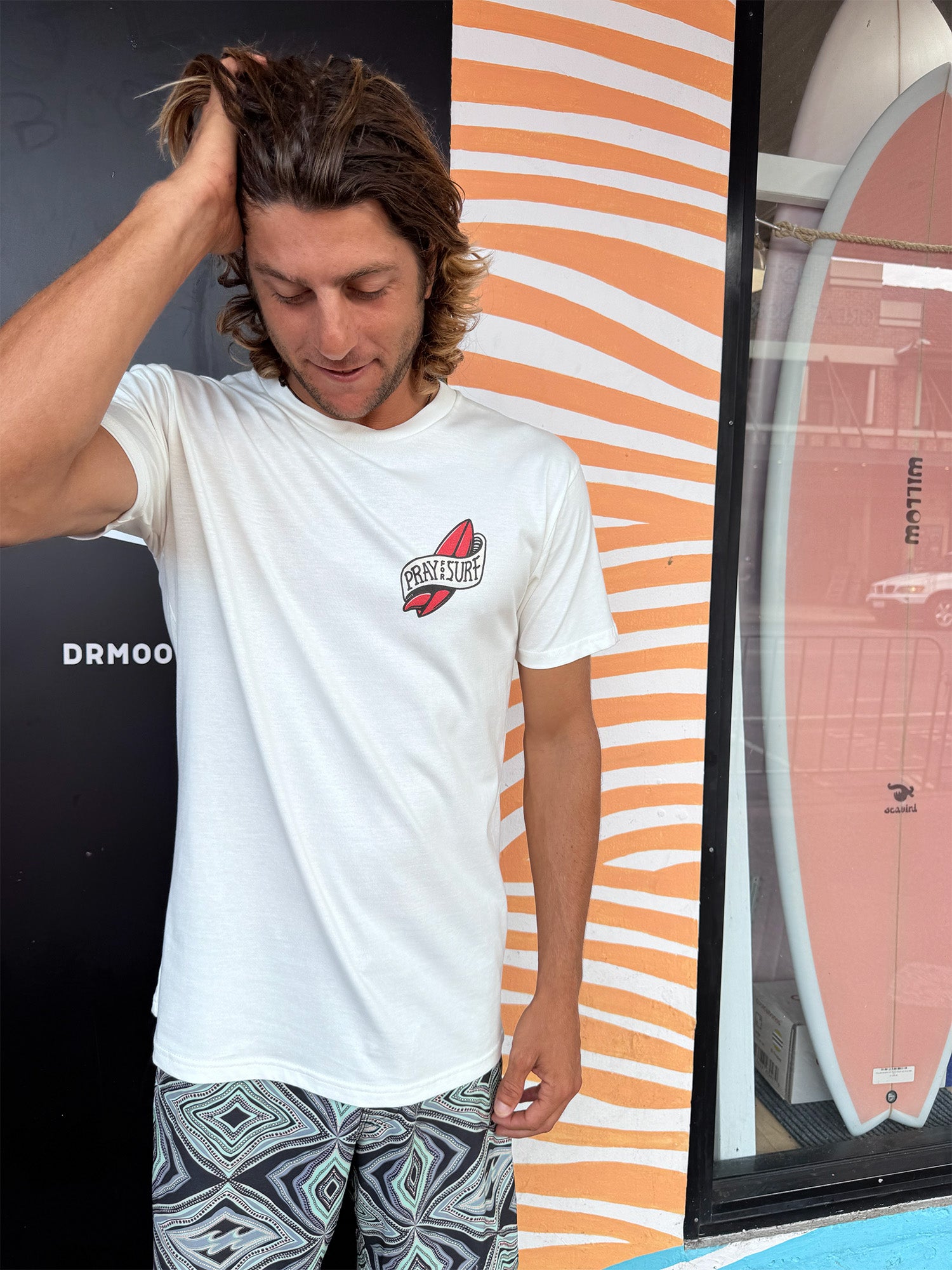 Dr.Moose T-Shirt Pray For Surf T-Shirt