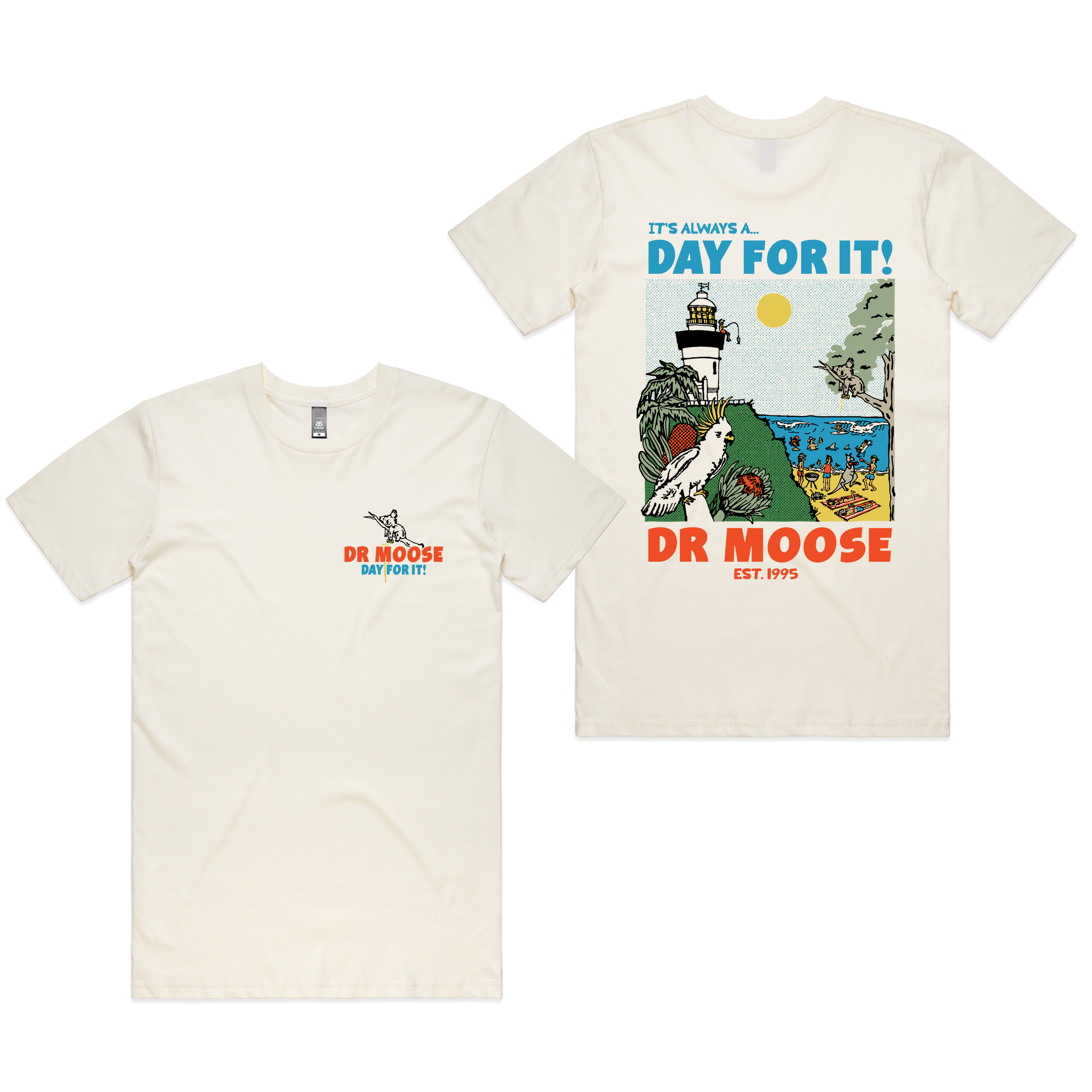 Dr.Moose T-Shirt S / Cream Day For It T-Shirt