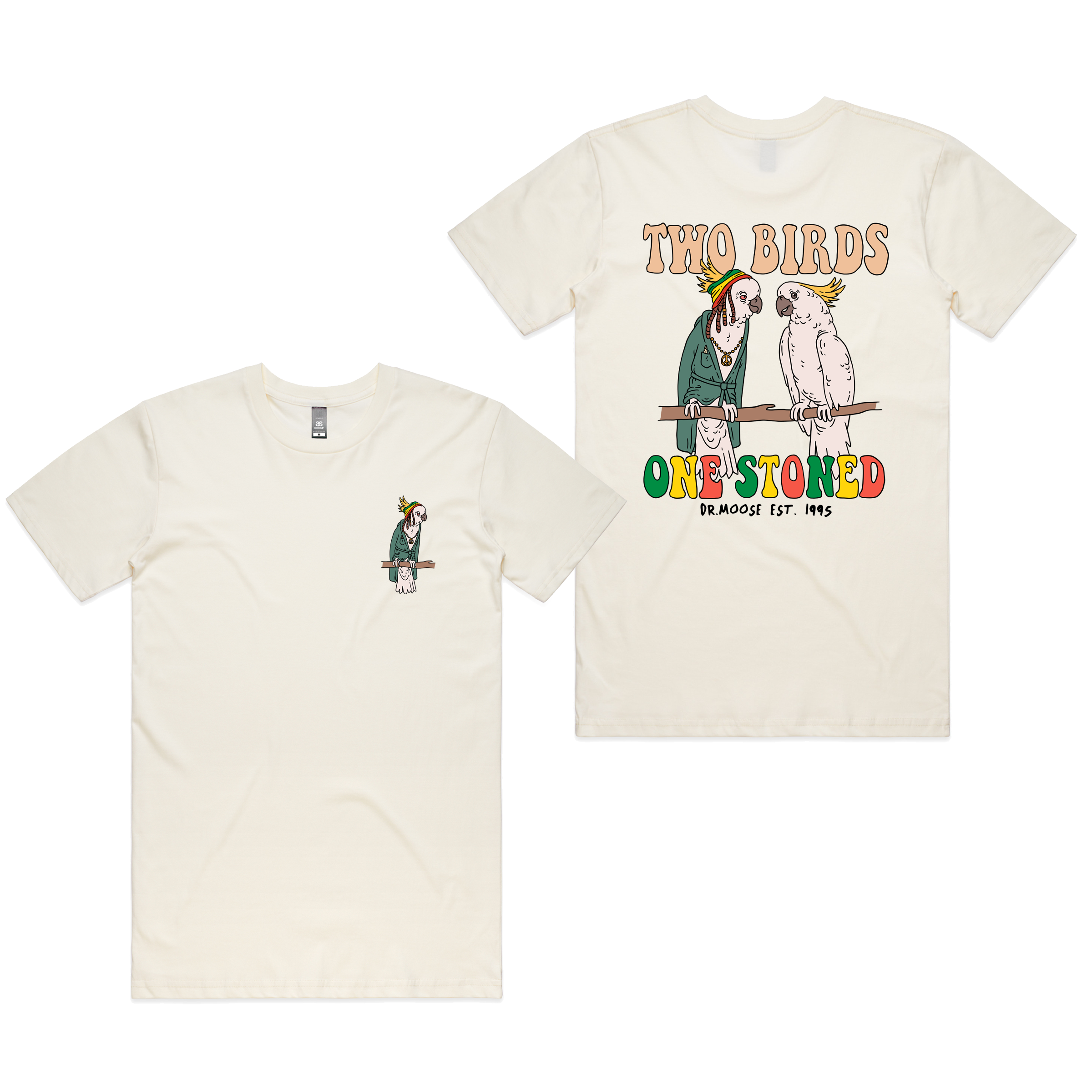  Cream Two Birds T-Shirt