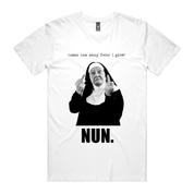 Dr.Moose Byron Bay Nun Funny White T-Shirt
