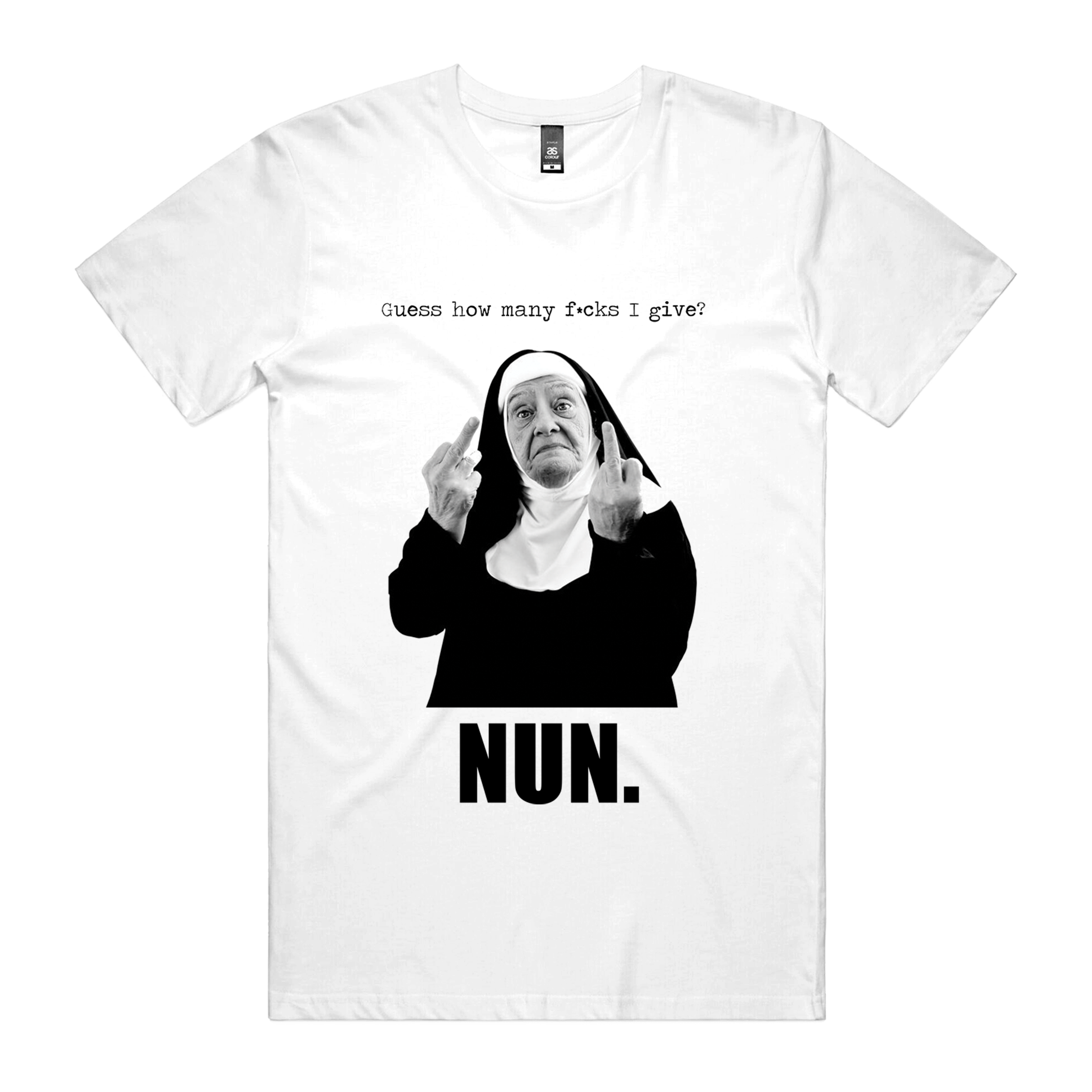 Dr.Moose Byron Bay Nun Funny White T-Shirt