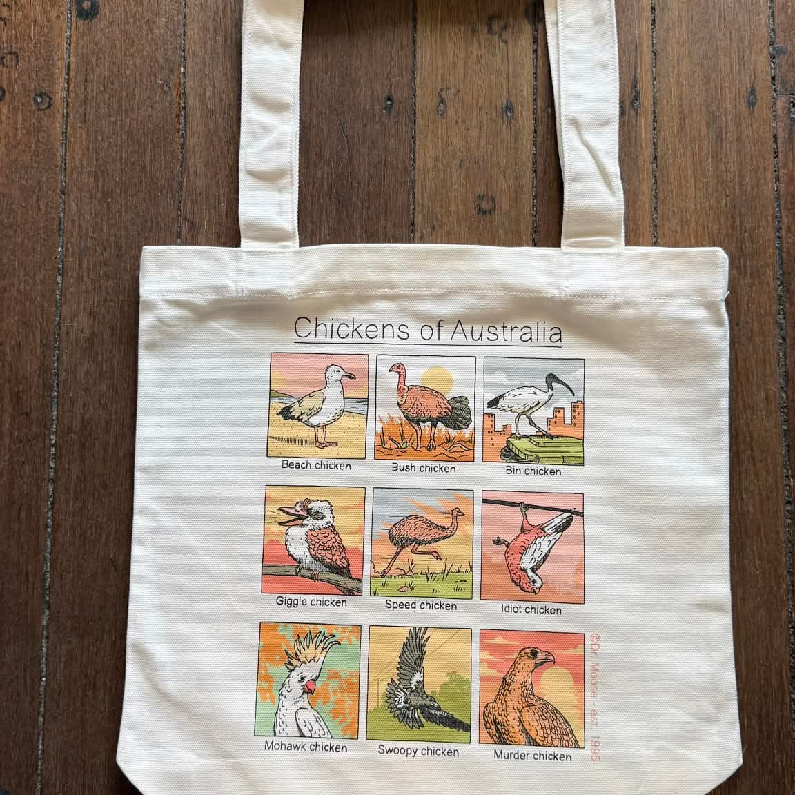 Dr.Moose T-Shirts Bags Cream Chickens of Australia Tote Bag
