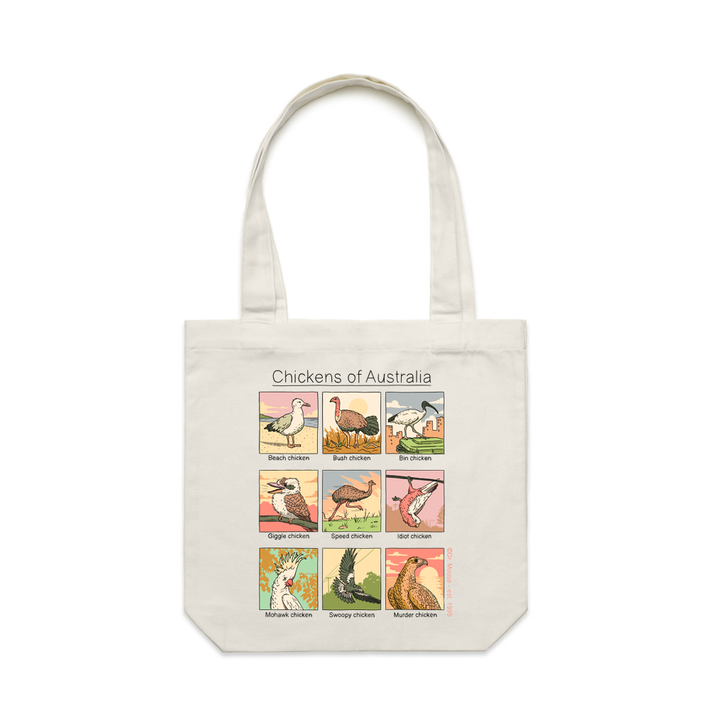 Dr.Moose T-Shirts Bags Cream Chickens of Australia Tote Bag
