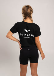 Dr.Moose T-Shirts Crop Black / L Dr. Moose Antlers Black Crop