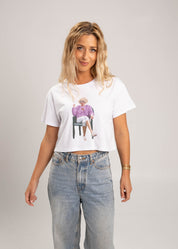Dr.Moose T-Shirts Crop White / M Kath Stay Foxy Crop