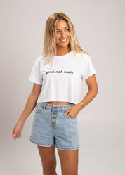 Dr.Moose T-Shirts Crop White / M Yeah Nah Mate Crop