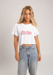 Dr.Moose T-Shirts Crop White / S Broke Crop