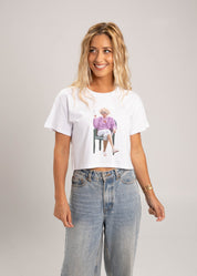 Dr.Moose T-Shirts Crop White / S Kath Stay Foxy Crop