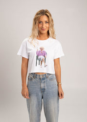 Dr.Moose T-Shirts Crop White / XS Kath Stay Foxy Crop