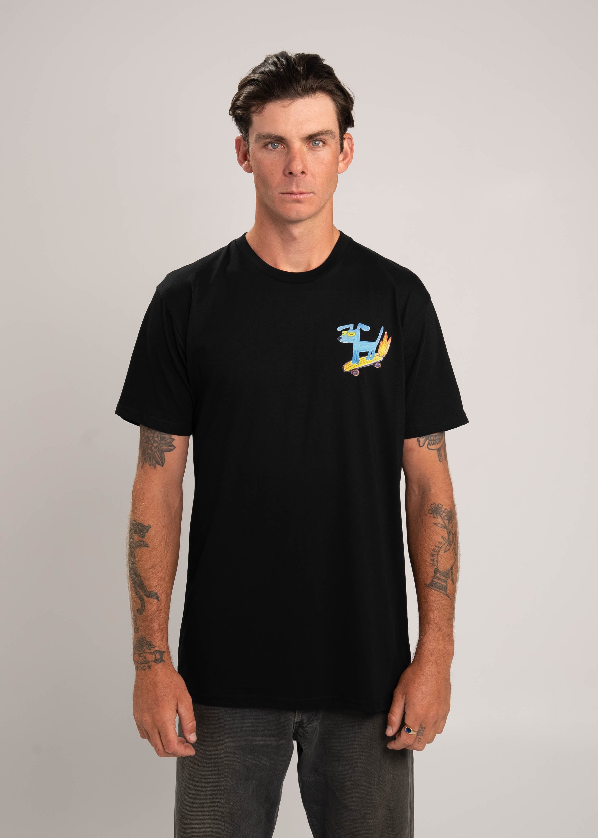 Dr.Moose T-Shirts T-Shirt Black / 2XL Skate Dog T-Shirt