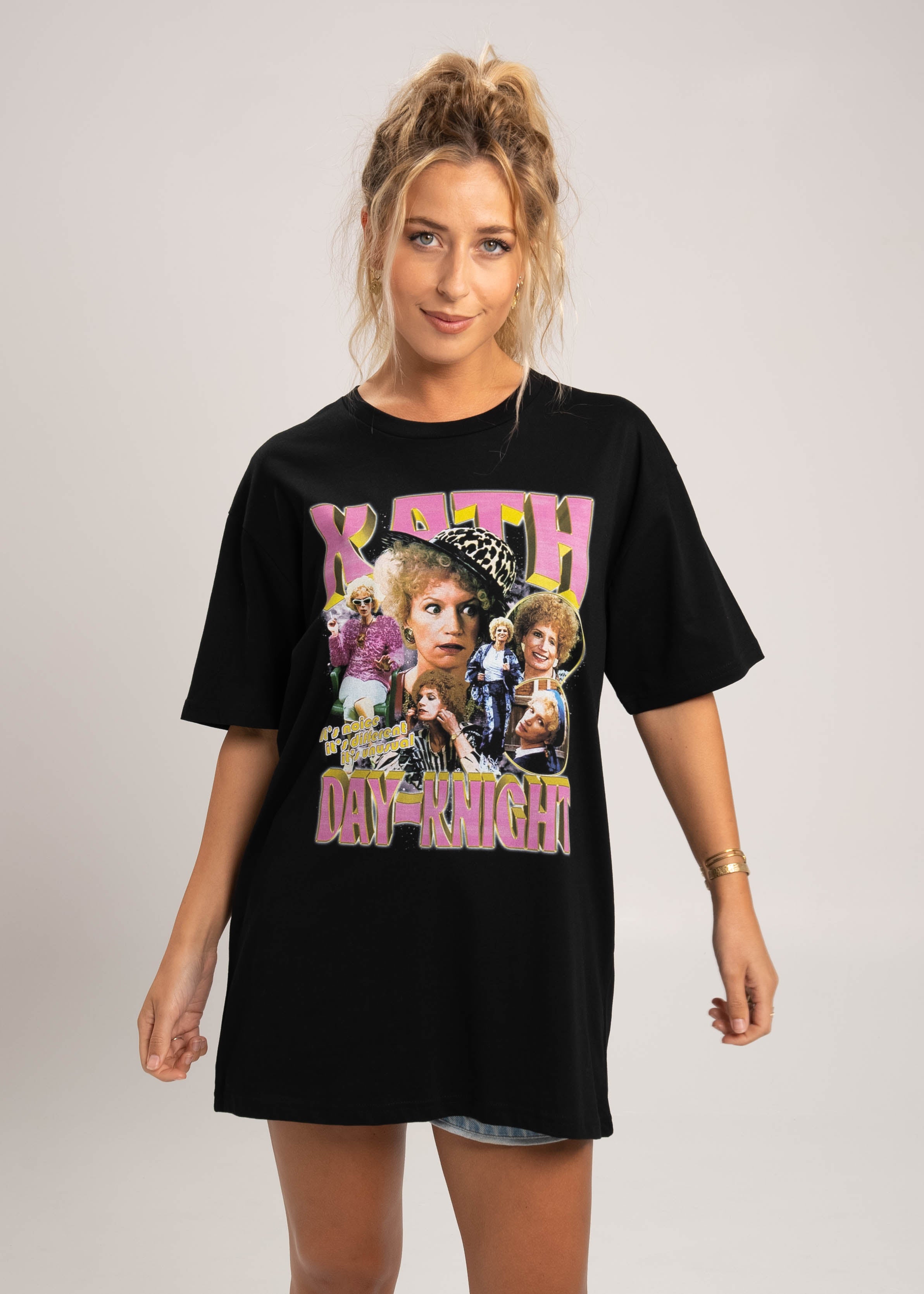 Dr.Moose T-Shirts T-Shirt Black / M Kath 90's Bootleg Rap T-Shirt