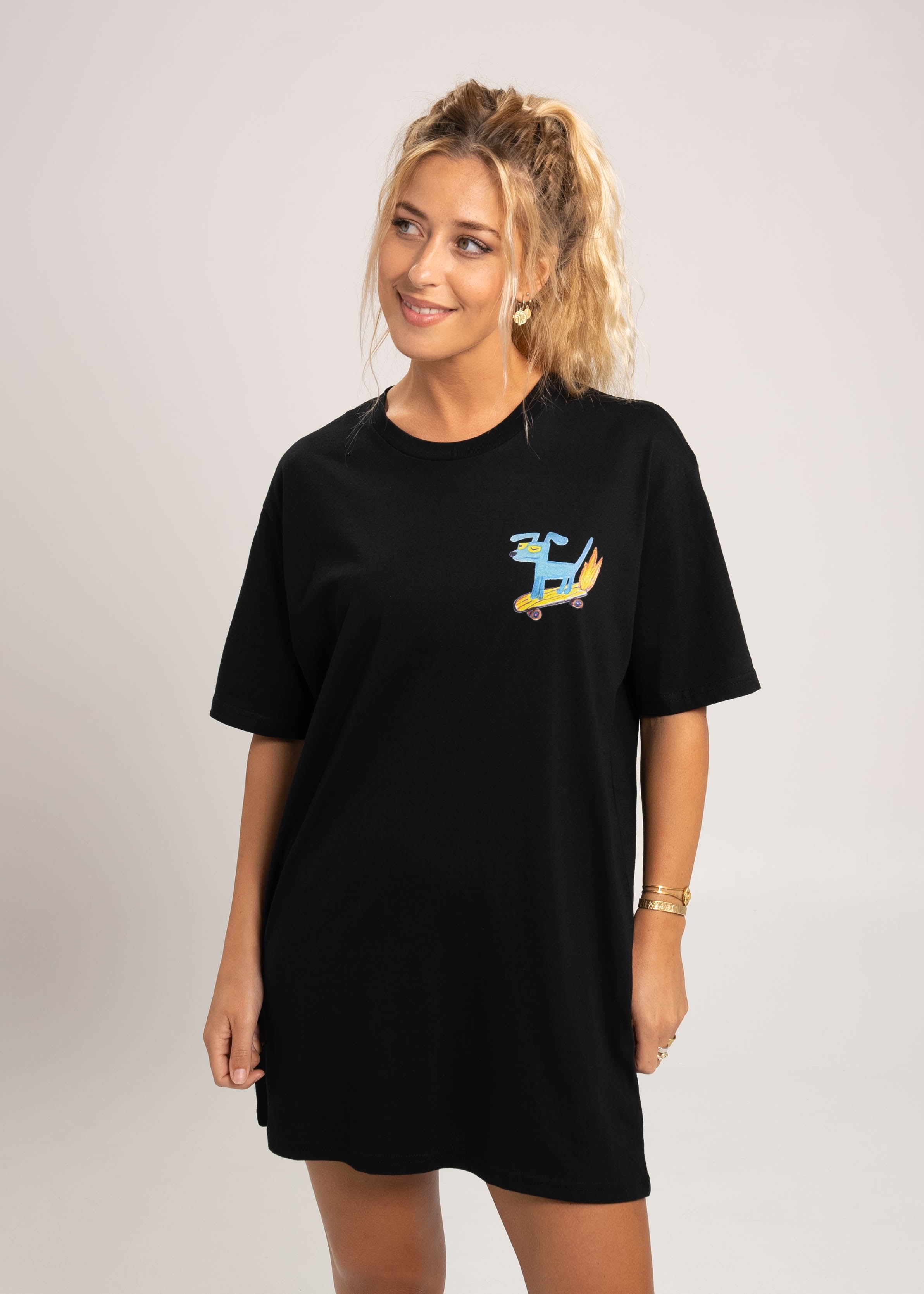 Dr.Moose T-Shirts T-Shirt Black / M Skate Dog T-Shirt