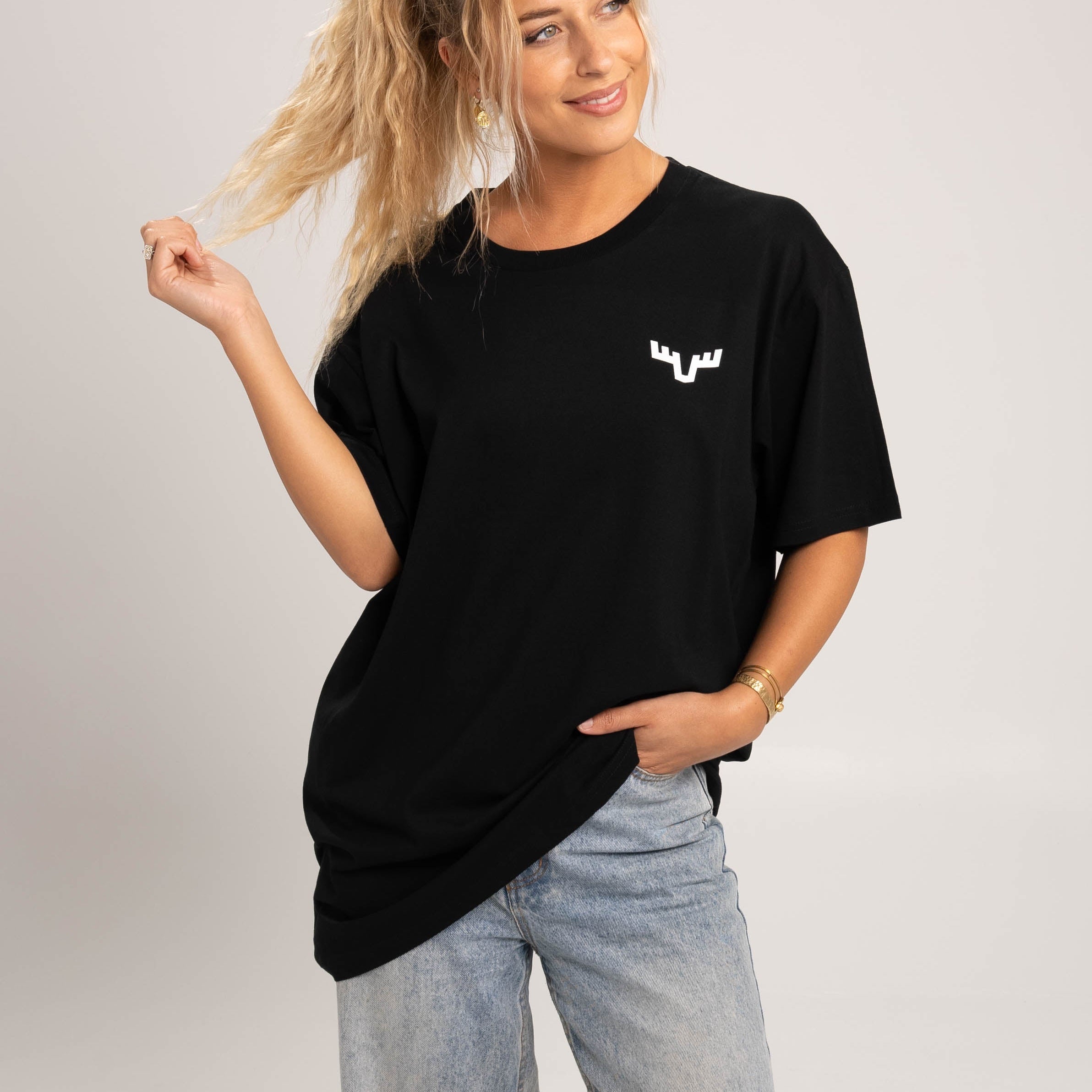  S Dr. Moose Antlers Black T-Shirt