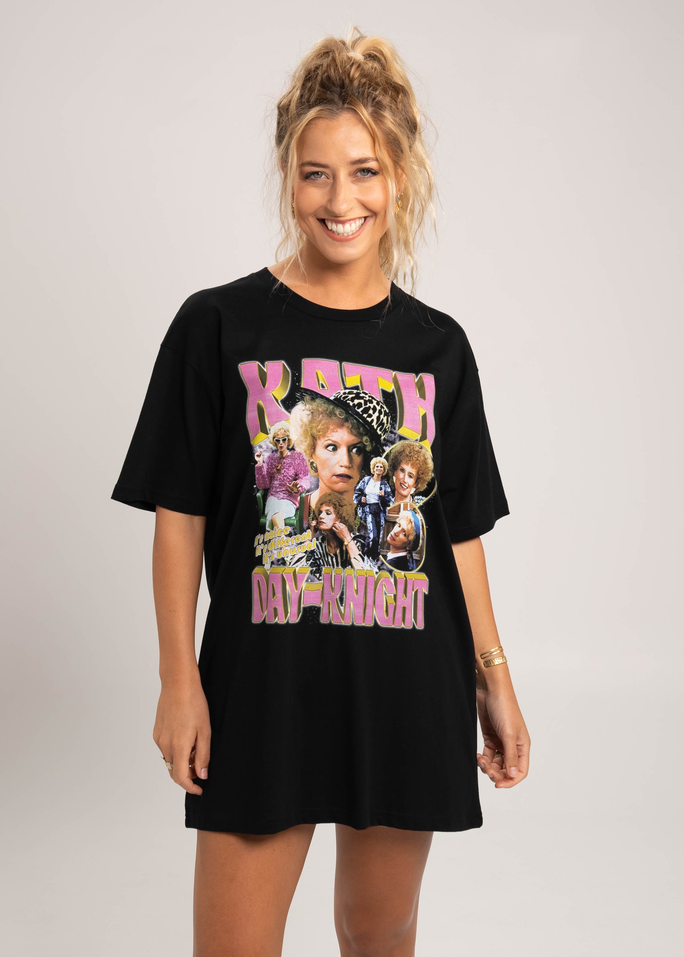Dr.Moose T-Shirts T-Shirt Black / S Kath 90's Bootleg Rap T-Shirt