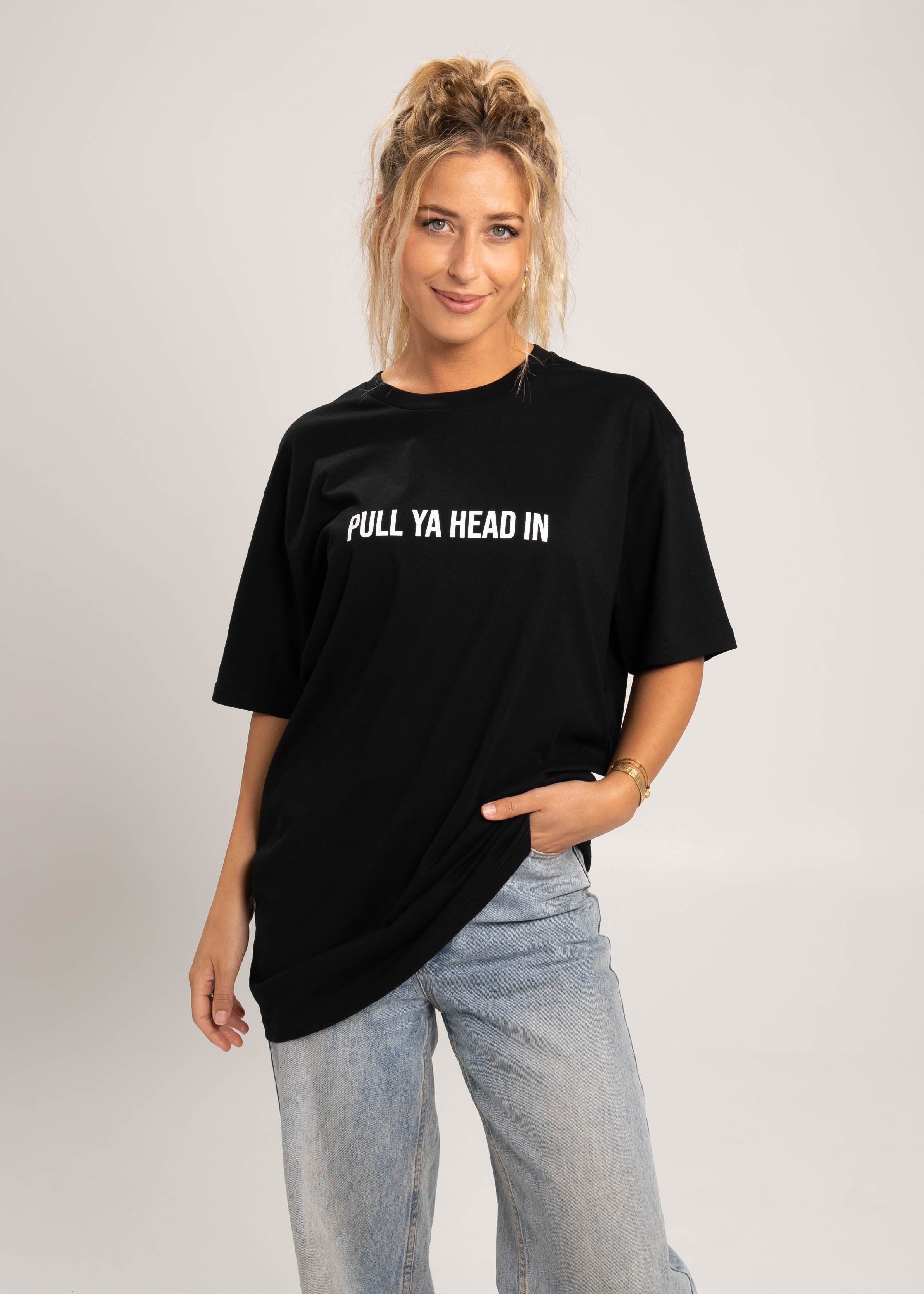 Dr.Moose T-Shirts T-Shirt Black / S Pull Ya Head In T-Shirt