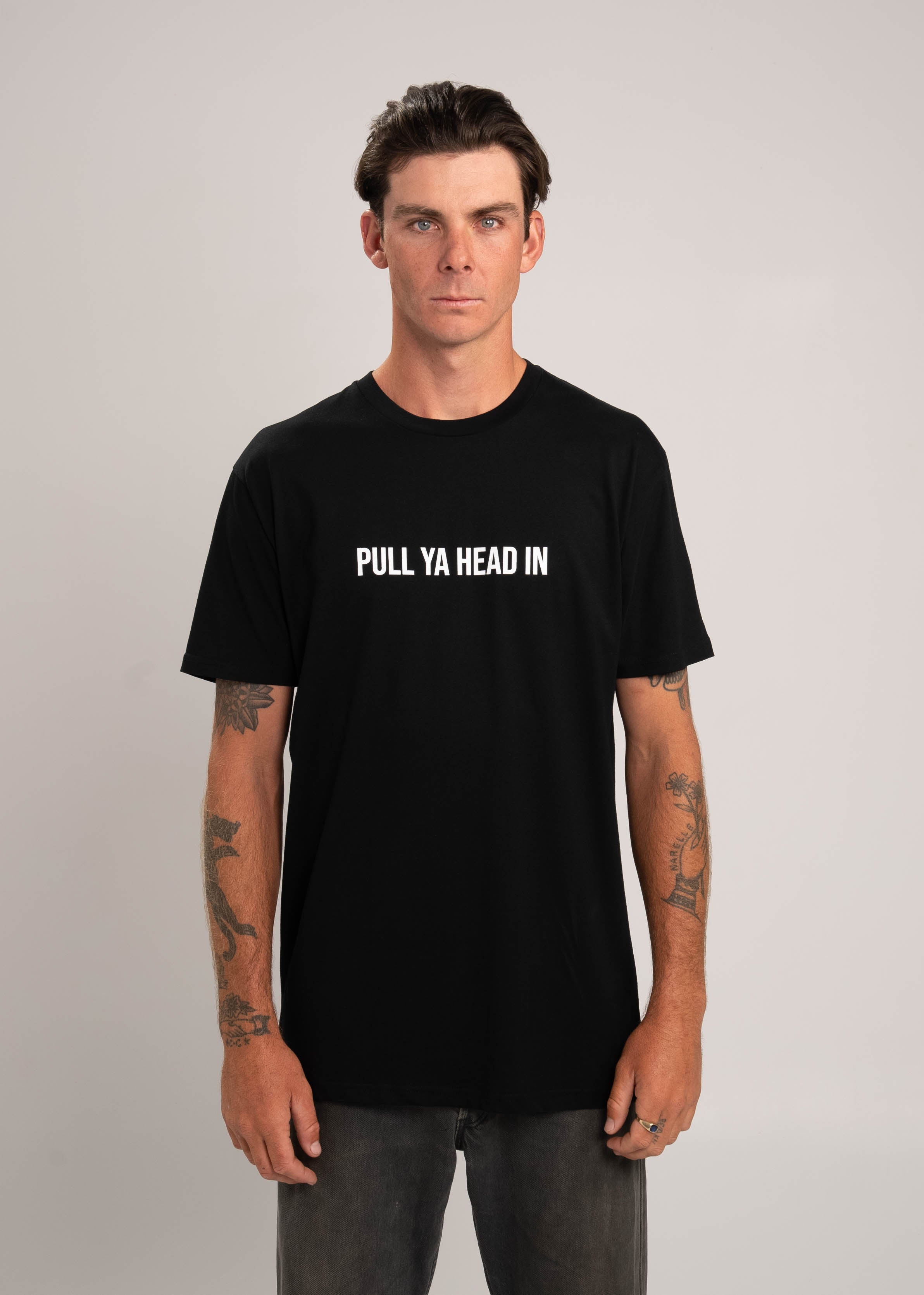 Dr.Moose T-Shirts T-Shirt Black / XL Pull Ya Head In T-Shirt