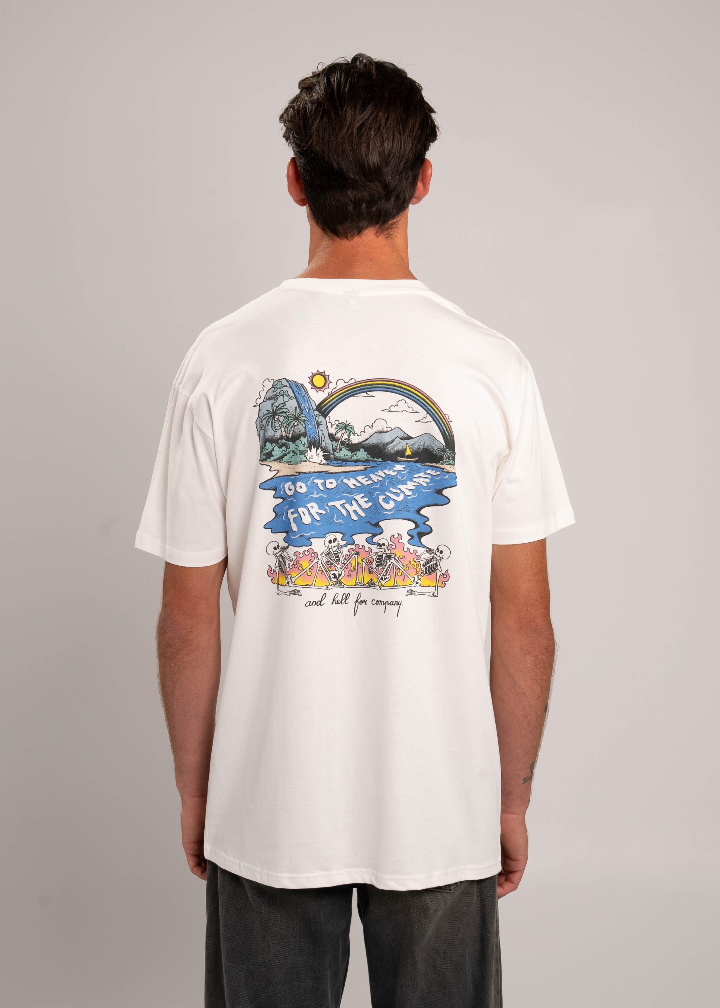 Dr.Moose T-Shirts T-Shirt Cream / L Heaven Hell T-Shirt