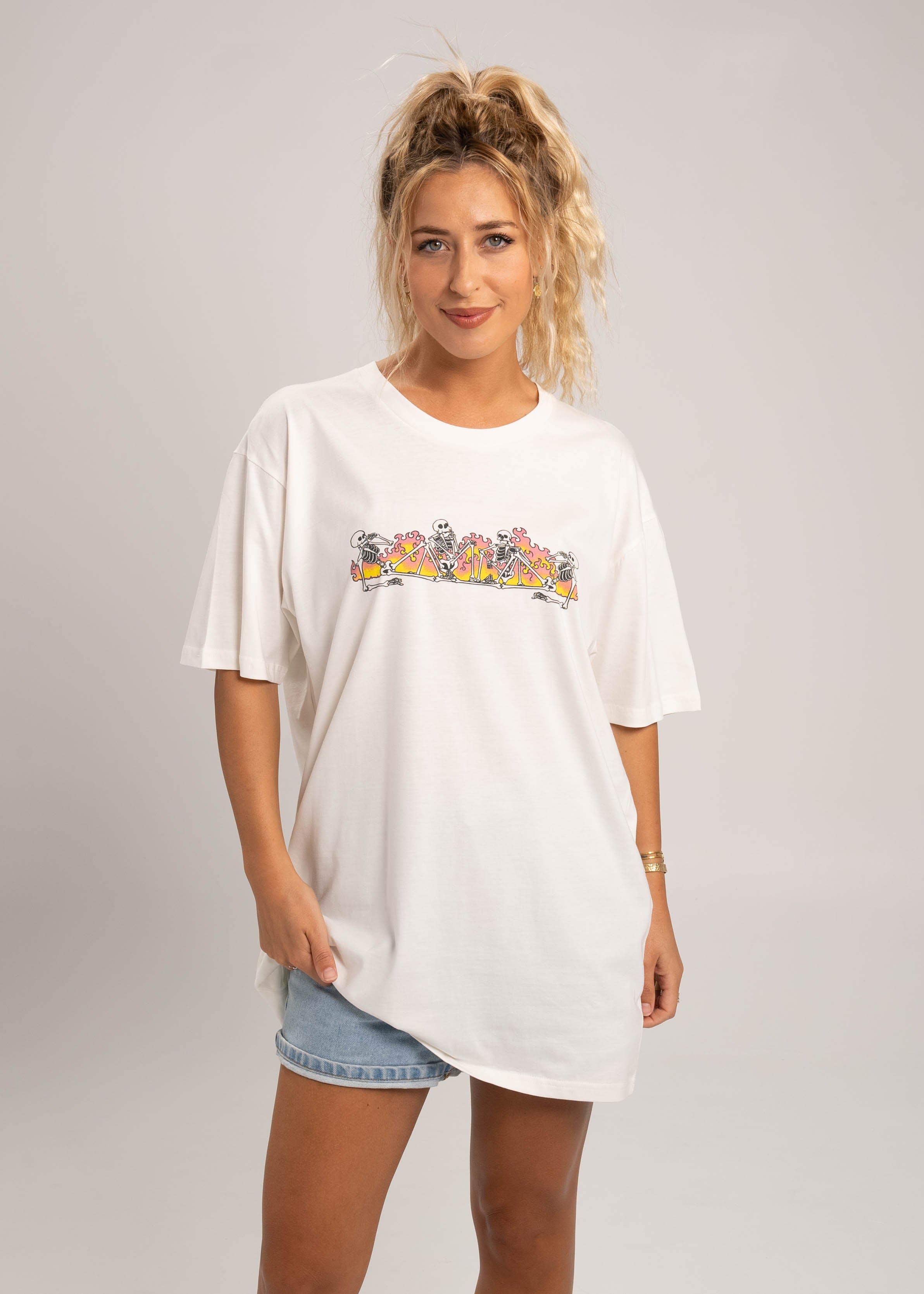 Dr.Moose T-Shirts T-Shirt Cream / M Heaven Hell T-Shirt