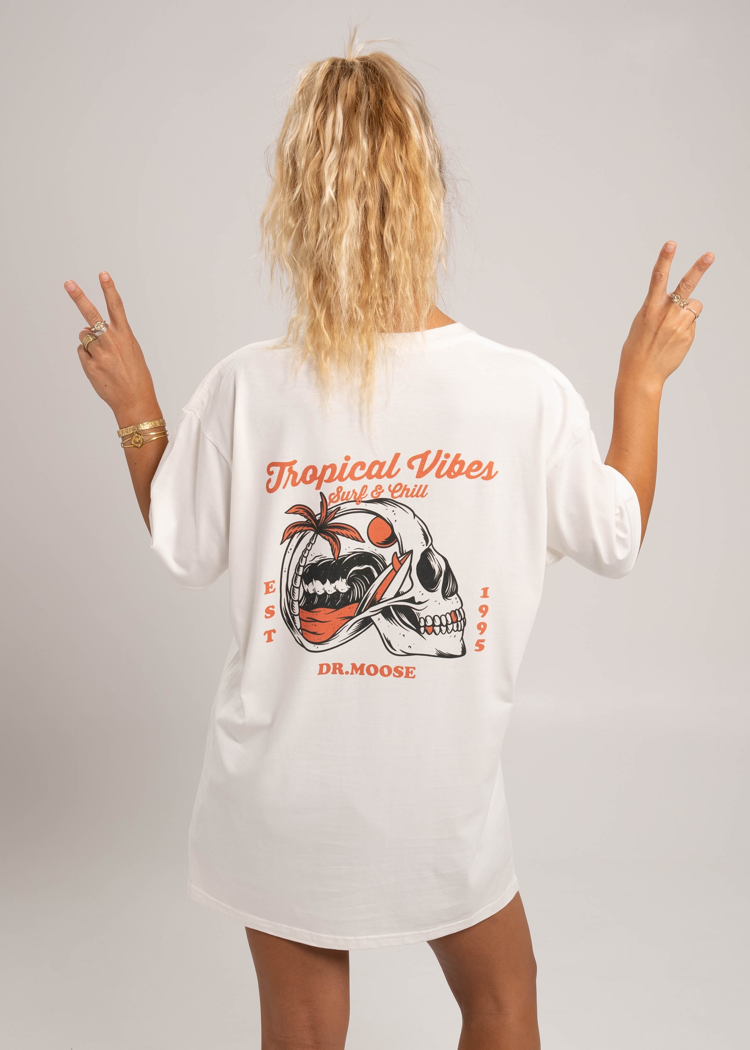 Dr.Moose T-Shirts T-Shirt Cream / S Tropical Vibes T-Shirt