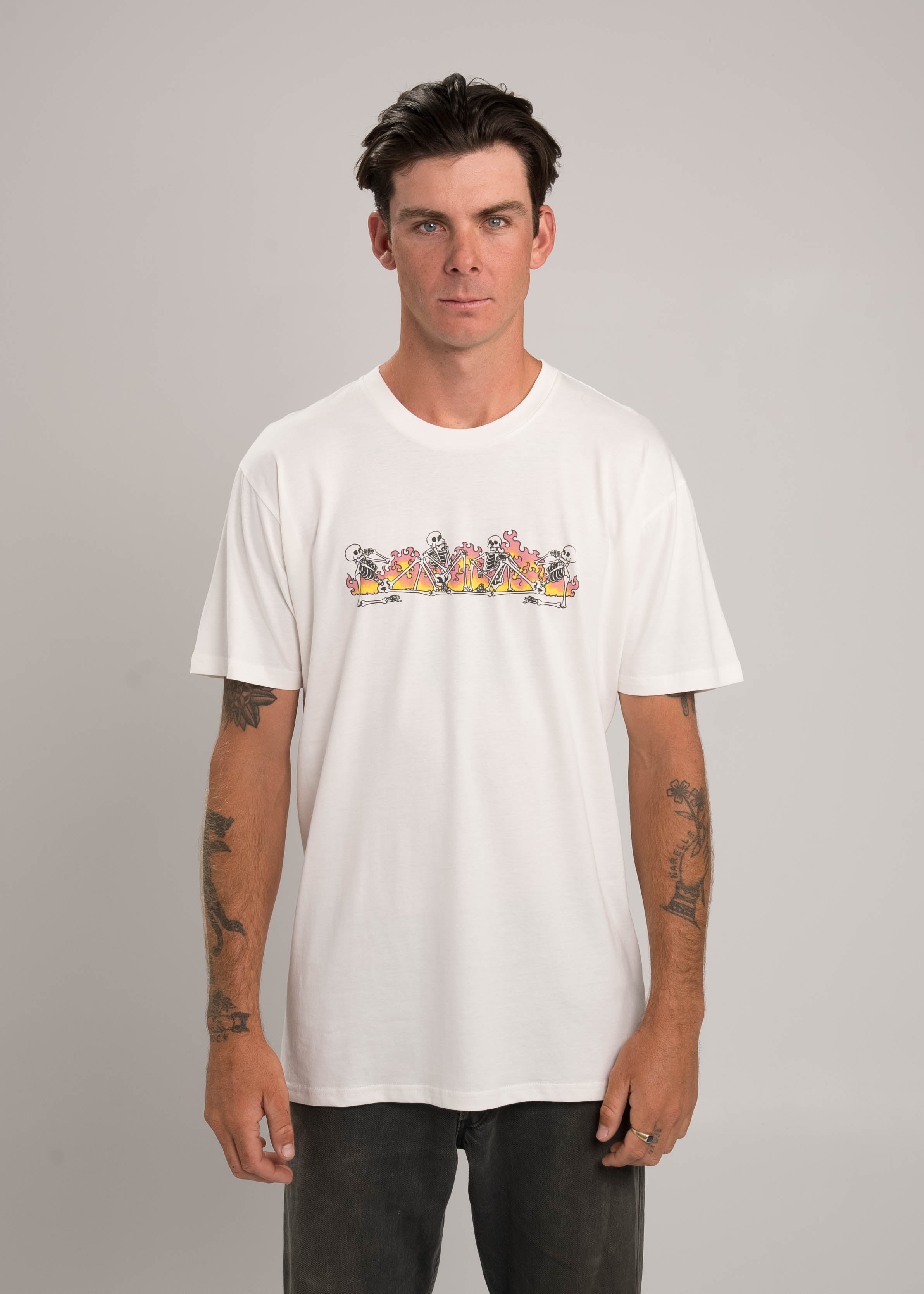 Dr.Moose T-Shirts T-Shirt Cream / XL Heaven Hell T-Shirt