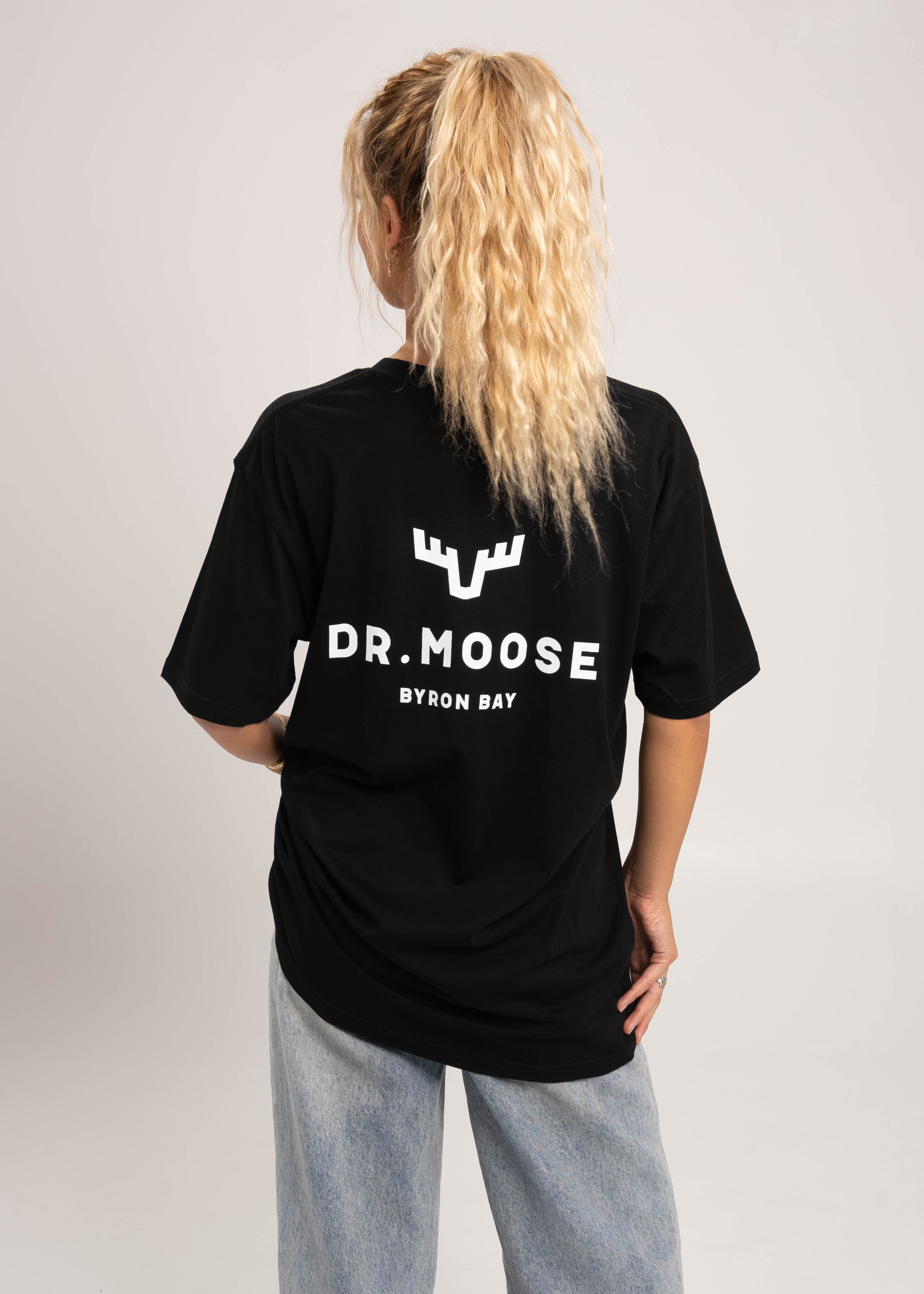 Dr.Moose T-Shirts T-Shirt Dr. Moose Antlers Black T-Shirt