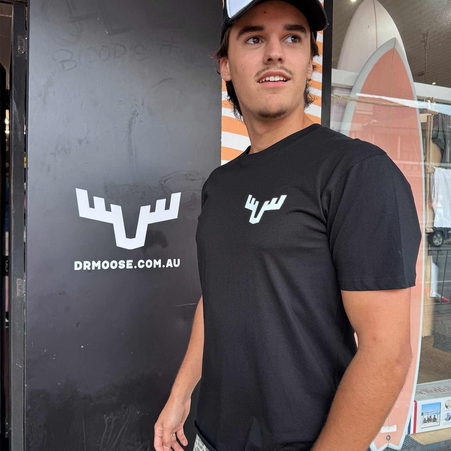 Dr.Moose T-Shirts T-Shirt Dr. Moose Antlers Black T-Shirt