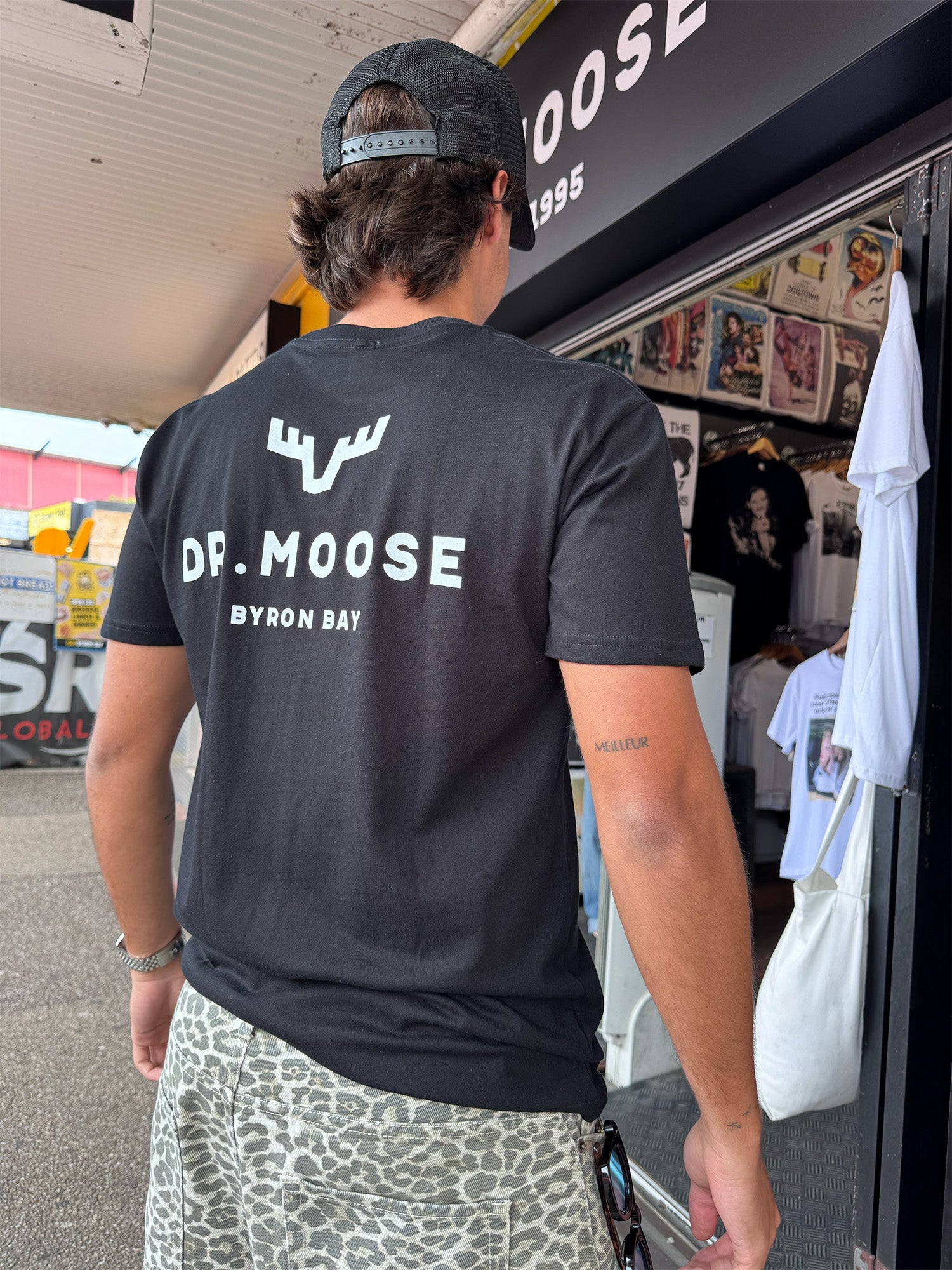 Dr.Moose T-Shirts T-Shirt Dr. Moose Antlers Black T-Shirt