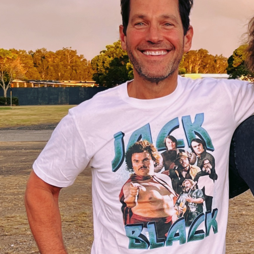 Dr.Moose T-Shirts T-Shirt Jack Black 90's Bootleg Rap T-Shirt