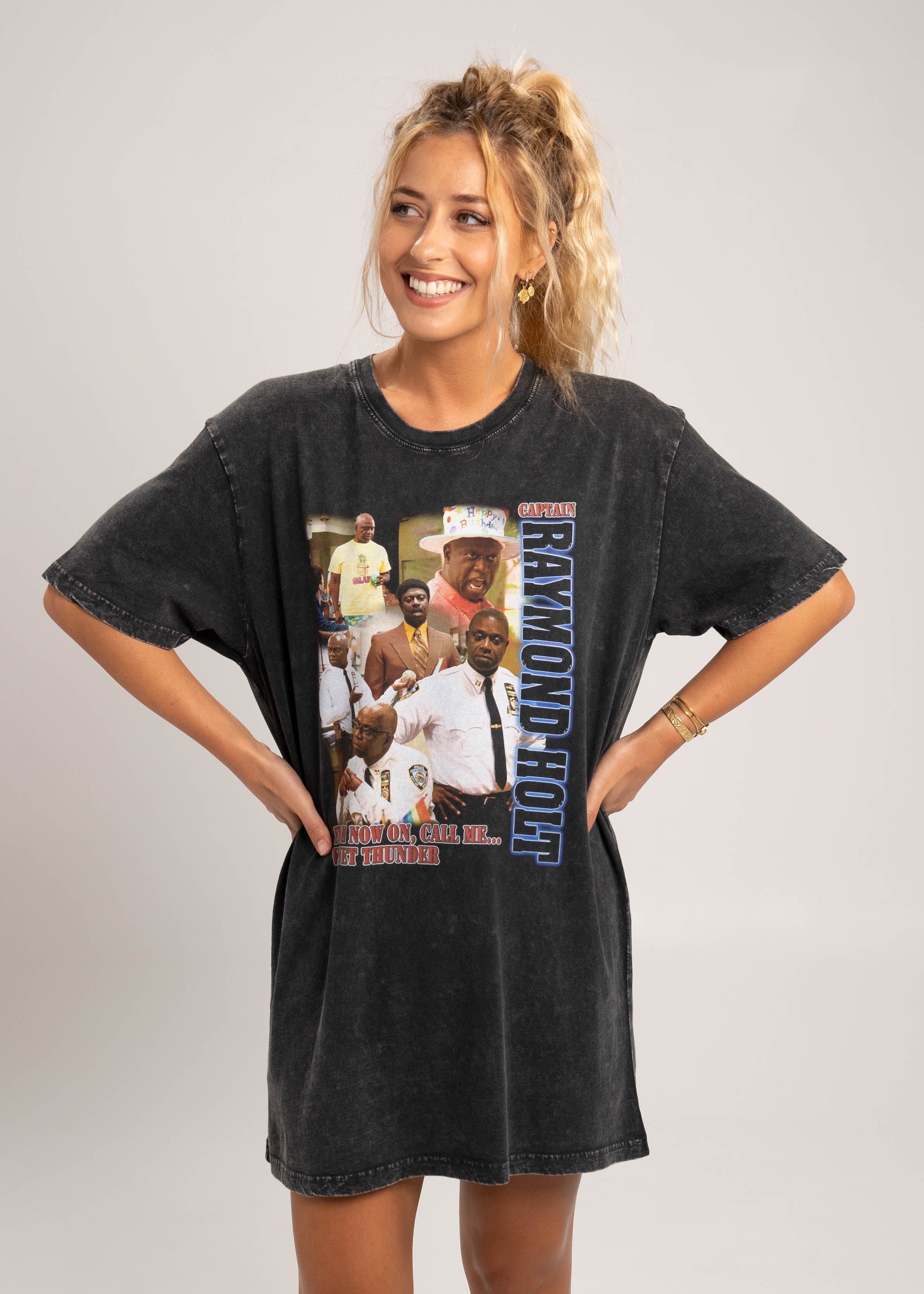 Dr.Moose T-Shirts T-Shirt Stonewash / L Raymond Holt 90's Bootleg Rap T-Shirt