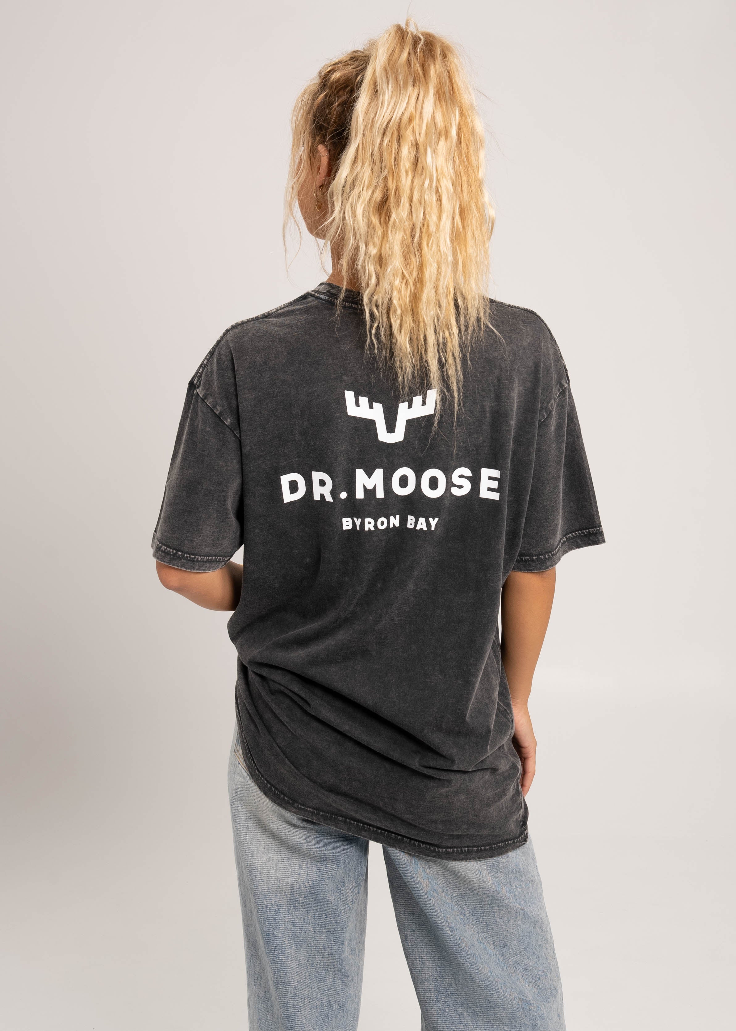 Dr.Moose T-Shirts T-Shirt Stonewash / M Dr. Moose Antlers Stonewash T-Shirt